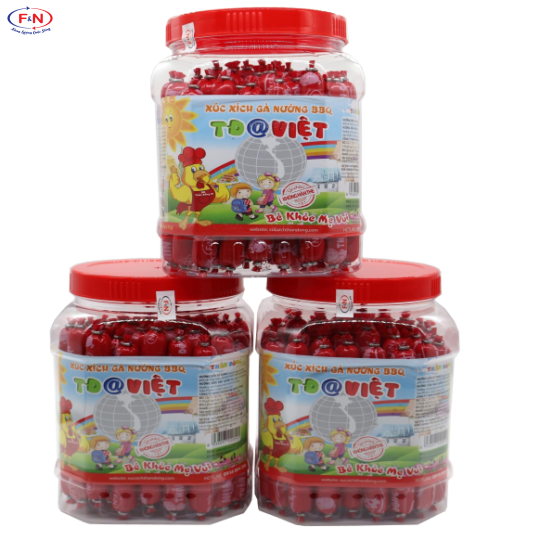 Hủ Gà 21g x 50 cây = 1050g/hủ. Thùng 12 hủ = 12.6 kg / Khuyến mãi mua 10 tặng 1