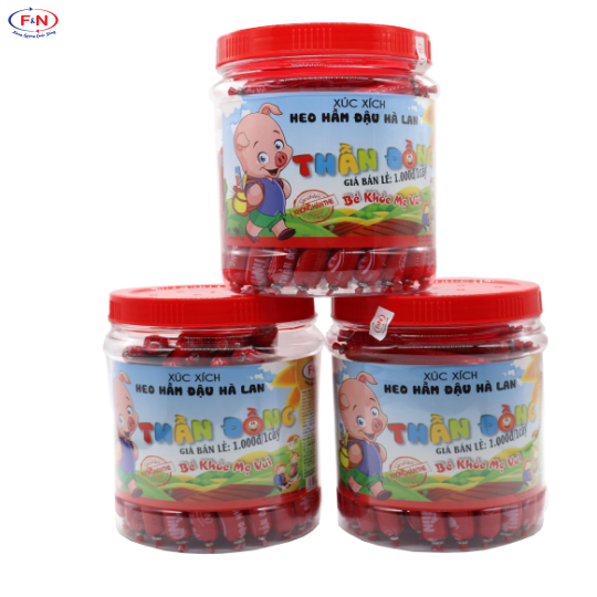 Hủ Heo 13g x 60 cây = 780g/hủ. Thùng 12 hủ = 9.36 kg / Khuyến mãi mua 10 tặng 1