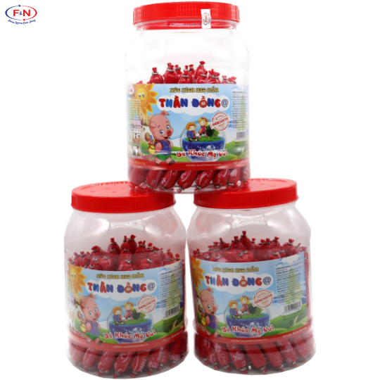 Hủ Heo 21g x 50 cây = 1050g/hủ. Thùng 12 hủ = 12.6 kg / Khuyến mãi mua 10 tặng 1
