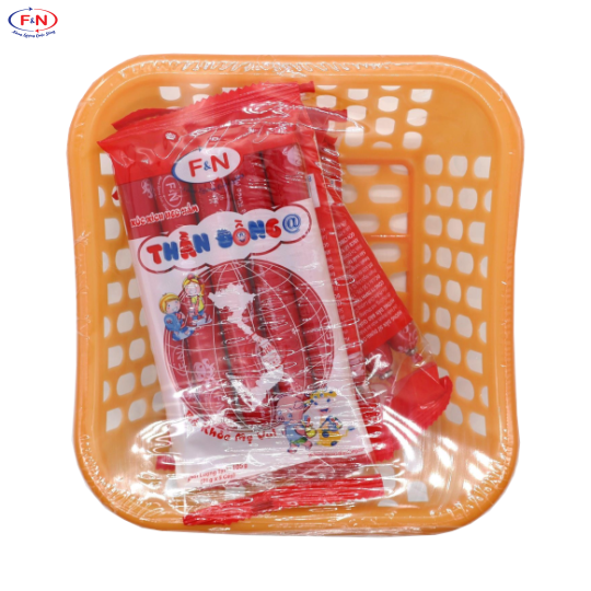Rổ vuông Heo 21g x 5 cây x 5 túi = 525g/rổ. Thùng 10 rổ = 5.25 kg / Khuyến mãi mua 10 tặng 1