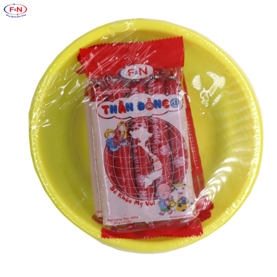 Thau Heo 21g x 5 cây x 5 túi = 525g/thau. Thùng 10 thau = 5.25 kg / Khuyến mãi mua 10 tặng 1